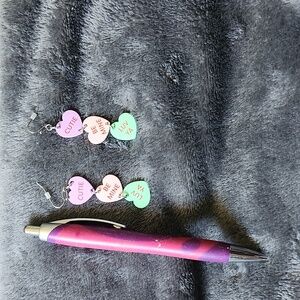 Valentines theme earrings